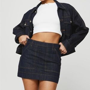 Princess Polly Hughes mini denim skirt size 4